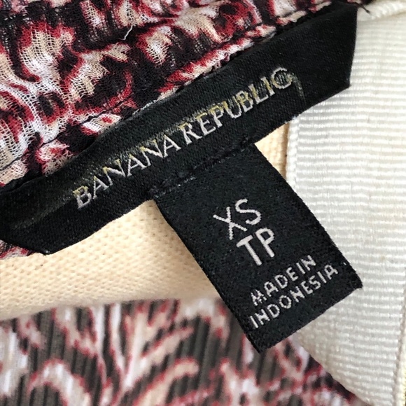 SALE ☘️ BANANA REPUBLIC Sheer Smocked V-Neck Tunic Top - Picture 8 of 12